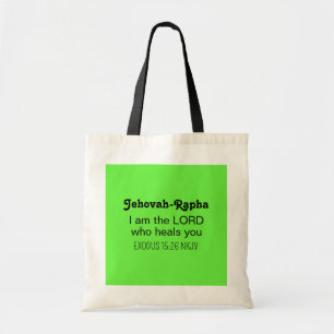 Bolsa Tote Biblia Verso Cura Fofinho Verde Lima Cristão