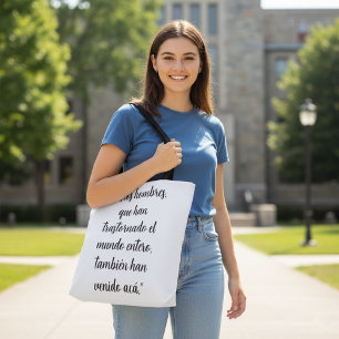 Bolsa Tote Bíblias Espanhola Cristã Versos Atos 17 Hechos 17