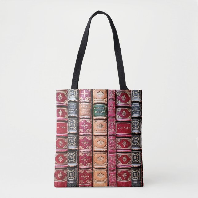 Bolsa Tote Biblioteca de Livros Antigos (Esques Ingleses) (Frente)