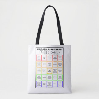 Bolsa Tote Biblioteca Discurso Bingo Shirt Tob Bag