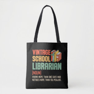 Bolsa Tote Bibliotecário Escolar Pronúncia Engraçada