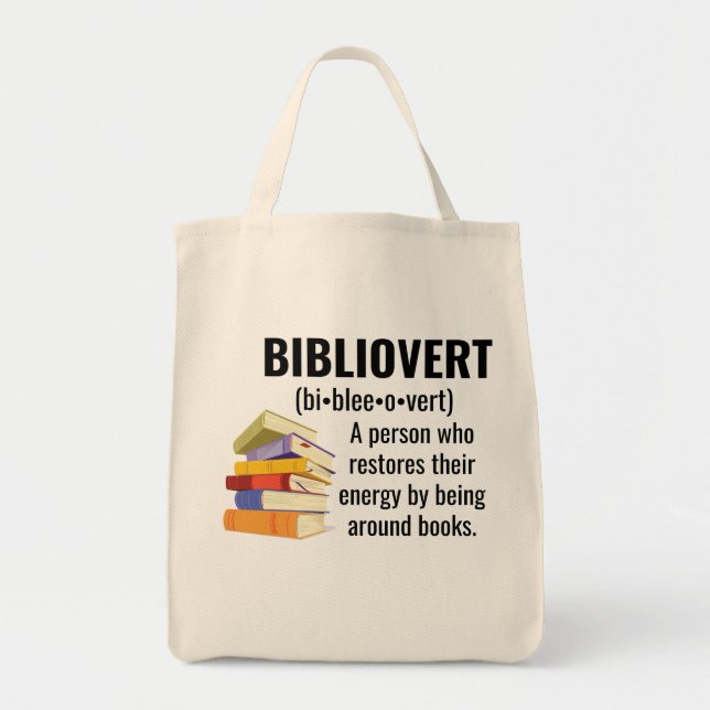 Bolsa Tote Bibliovert Book Lover Tote Bag (Frente)