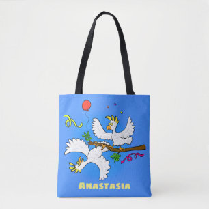 Bolsa Tote Bicatuta de pássaros engraçados