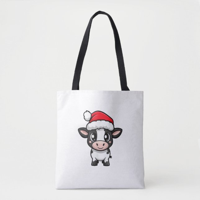 Bolsa Tote Bicho de Natal bonito (Frente)