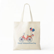 Bicicleta Caprichosa do Dia 4 de Julho Vermelha, B