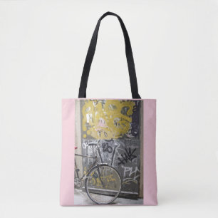 Bolsa Tote Bicicleta com grafites, Madrid