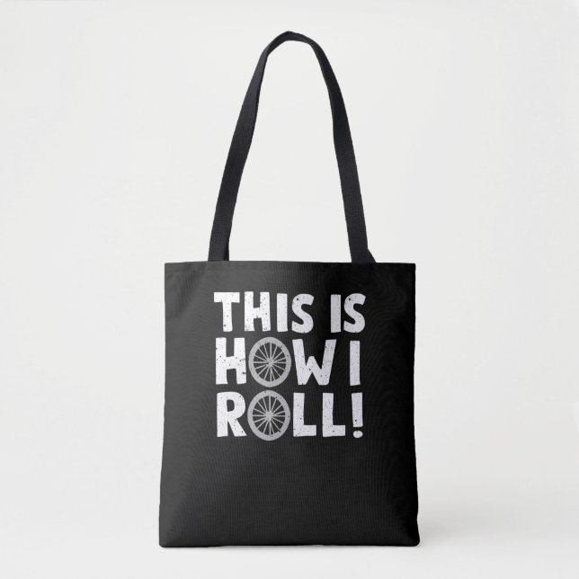 Bolsa Tote Bicicleta De Bicicleta De Montanha É Assim Que Eu  (Frente)
