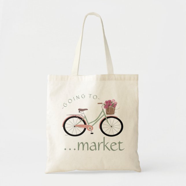 Bolsa Tote Bicicleta - indo introduzir no mercado (Frente)