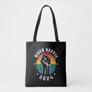 Bolsa Tote Biden Harris 2024 LGBT Arco-íris Orgulho Gay Eleiç
