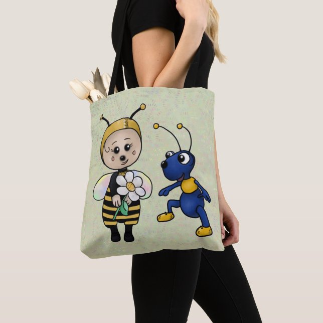 Bolsa Tote Biene und Ameise (Close Up)