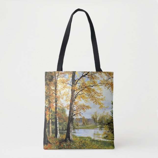 Bolsa Tote Bierstadt - Um Lago Quieto, (Frente)