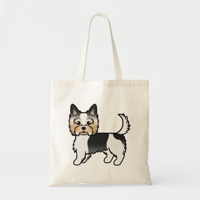 Bolsa Tote Biewer Terrier Biewer Yorkshire Terrier Cute Dog (Frente)