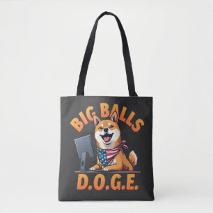 Bolsa Tote Big Balls Doge Department of the Efficiency do Gov