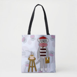Bolsa Tote Big Beatnik Sockmonkey