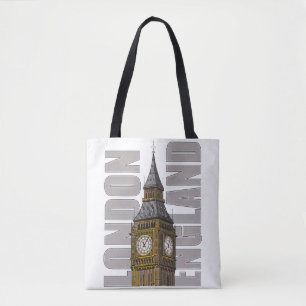 Bolsa Tote Big Ben Clock Tower Londres Inglaterra Reino Unido