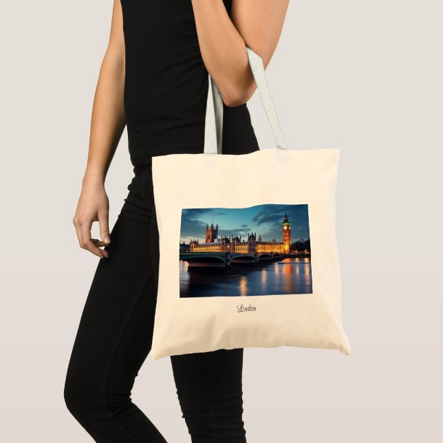 Bolsa Tote Big Ben, Londres. (Frente (produto))