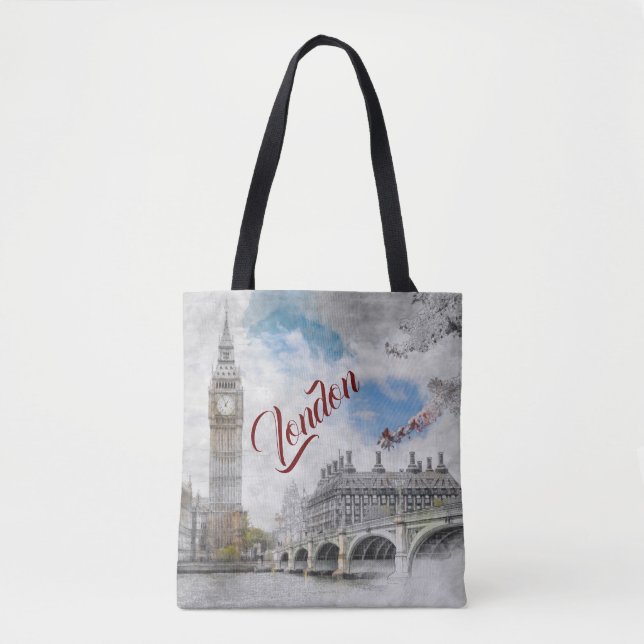 Bolsa Tote Big Ben, Londres, Reino Unido (Frente)