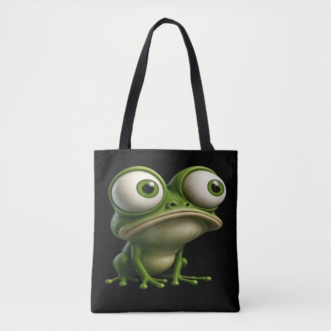 Bolsa Tote Big-Eyed Cartoon Frog (Frente)