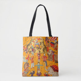 Bolsa Tote Big Japanese Circus woodblock print