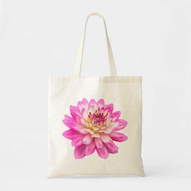 Bolsa Tote Big Pink Dahlia (Frente)