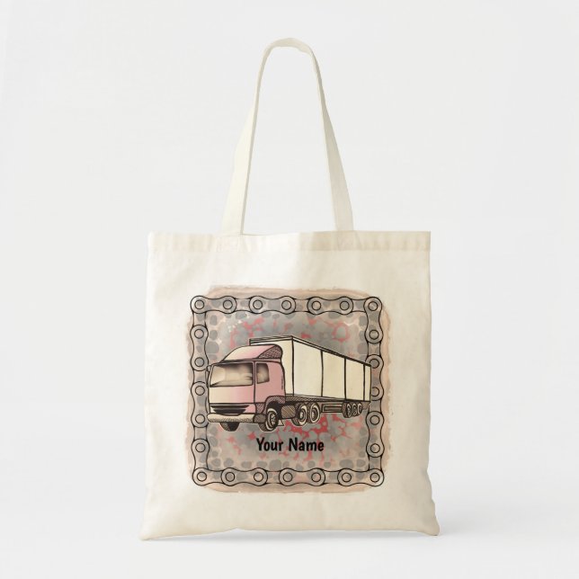 Bolsa Tote Big Rig Truck  tote bag (Frente)