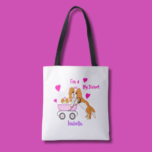Bolsa Tote Big Sister Cavalier King Charles Spaniel Nome