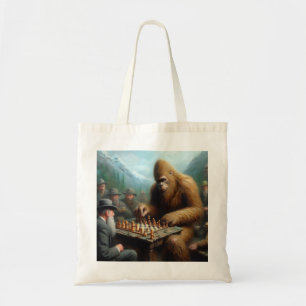 Bolsa Tote Bigfoot Tocando Xadrez