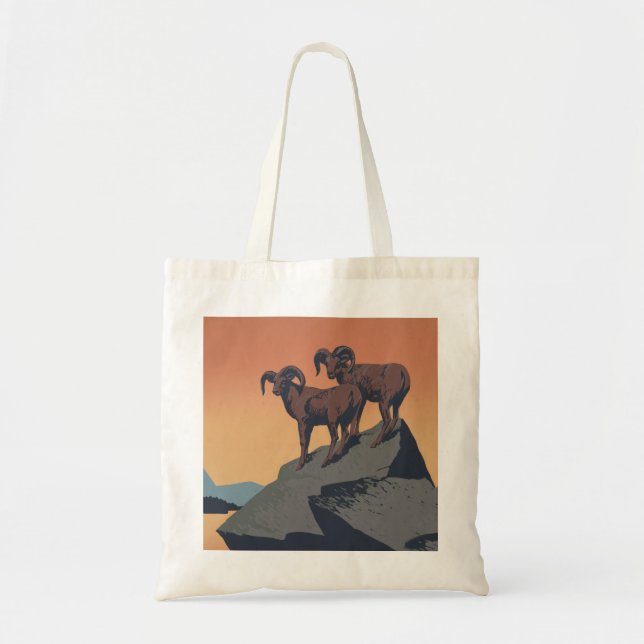 Bolsa Tote Bighorn Sheep American West Willife (Frente)