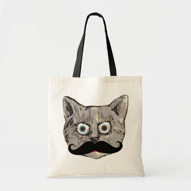 Bolsa Tote bigode de gato (Frente)