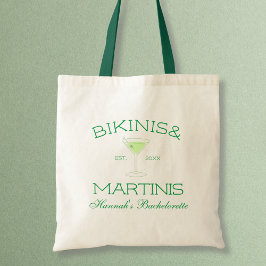 Bolsa Tote Bikinis e Martinis Festa de Solteira na Praia Verd