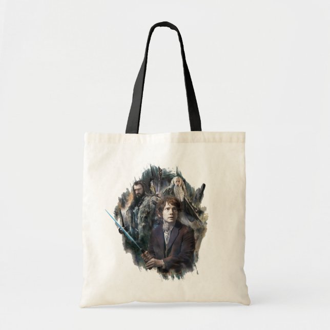 Bolsa Tote BILBO BAGGINS™, THORIN OAKENSHIELD™ E Gandalf (Frente)