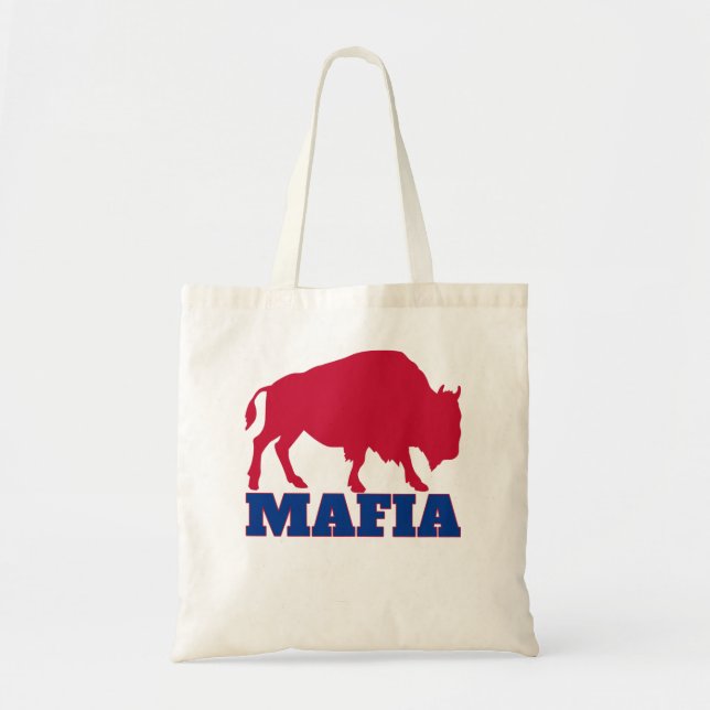 Bolsa Tote Bills Mafia Excelente Gift Buffalo Futebol Sports  (Frente)