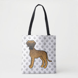 Bolsa Tote Bindle Great Dane Cute Cartoon Dog
