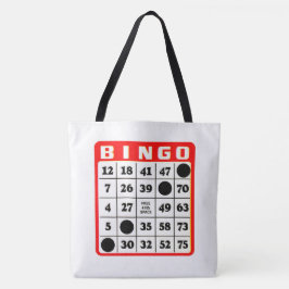 Bolsa Tote Bingo Card Shoulder Bag