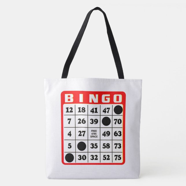 Bolsa Tote Bingo Card Shoulder Bag (Frente)