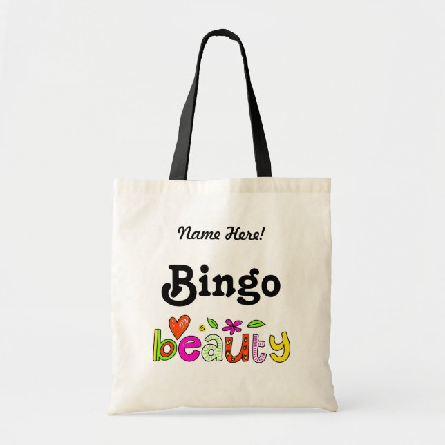 Bolsa Tote Bingo Cuja Personalização Personaliza O Jogador Do (Frente)