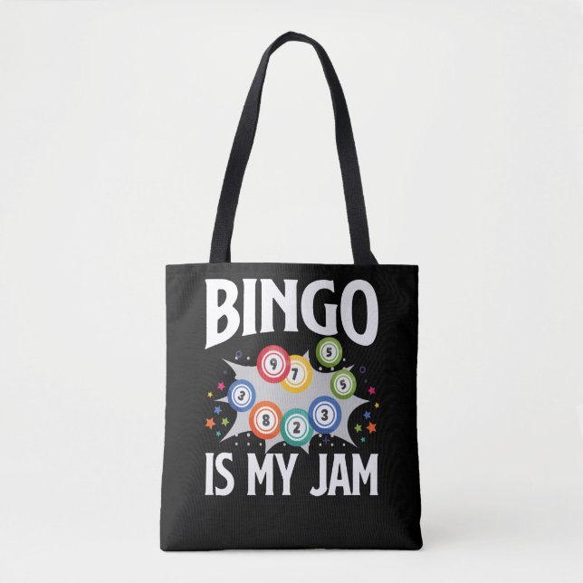 Bolsa Tote Bingo É Meu Jogo Engraçado (Frente)