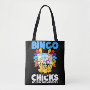 Bolsa Tote Bingo Mulheres Engraçadas Jogadoras de Bingo Menin