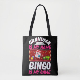 Bolsa Tote Bingo Player Avó Funny Bingo Vovó