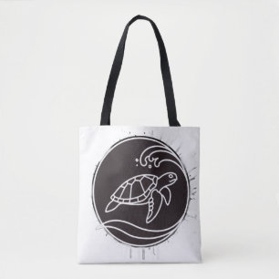 Bolsa Tote Biodiversidade, habitats oceânicos e T-Shirt eco-A