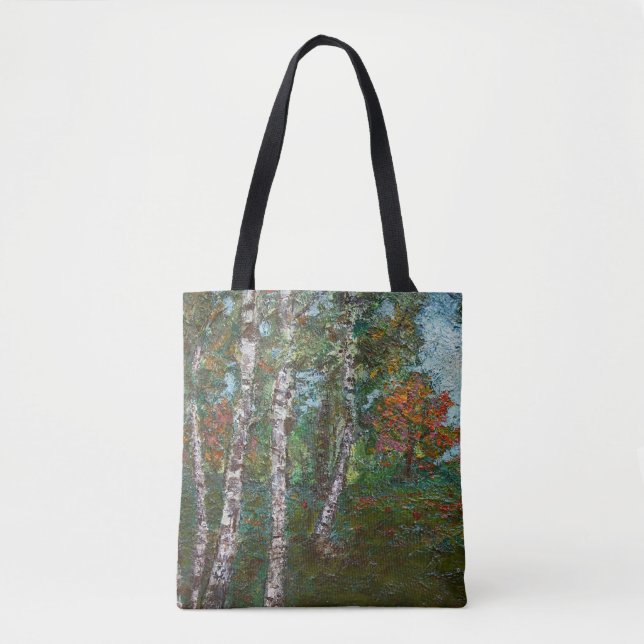 Bolsa Tote Birch Trees (por Kimon Loghi) (Frente)
