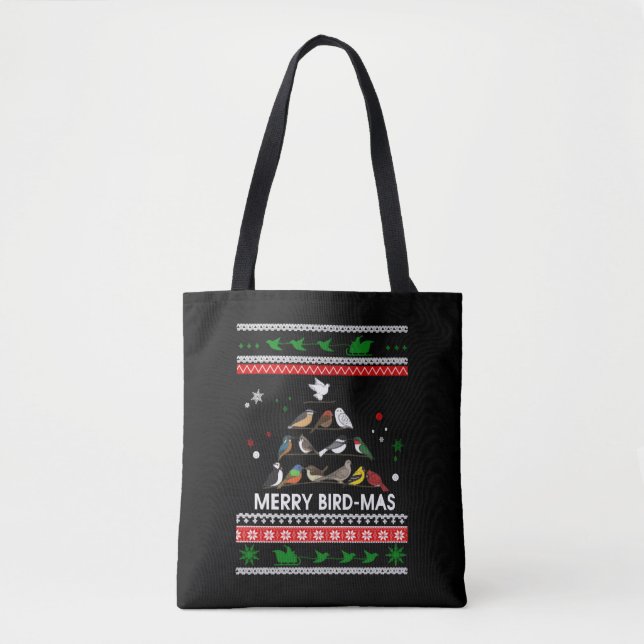 Bolsa Tote Bird Christmas (Frente)