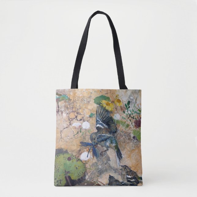 Bolsa Tote Bird e Dragonfly, Bruno Liljefors (Frente)