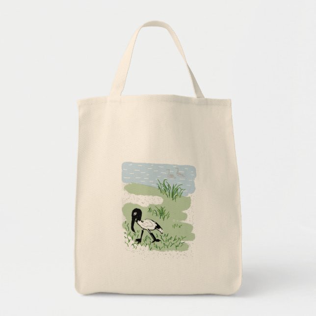 Bolsa Tote bird of hope_australian white ibis トートバッグ (Frente)