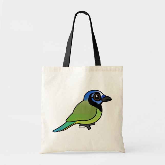 Bolsa Tote Birdorable Jay verde (Frente)