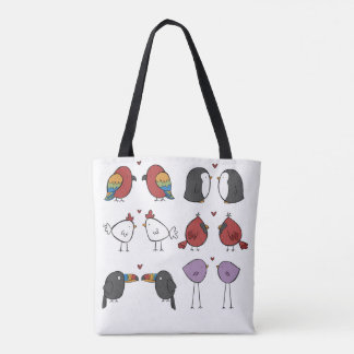 Bolsa Tote Birds In Love