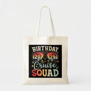 Bolsa Tote Birthday Cruise Squad 2025 Matching Familiar