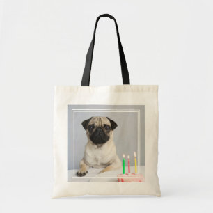 Bolsa Tote Birthday Pug
