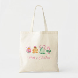 Bolsa Tote Biscoito de Gengibre, Cana-de-Açúcar e Enfeites Pa