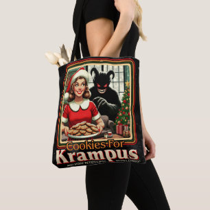 Bolsa Tote Biscoito Para Krampus Feliz Natal Krampus Horror